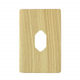 Placa p/ 1 Tomada Vertical 4x2 - Novara Maple